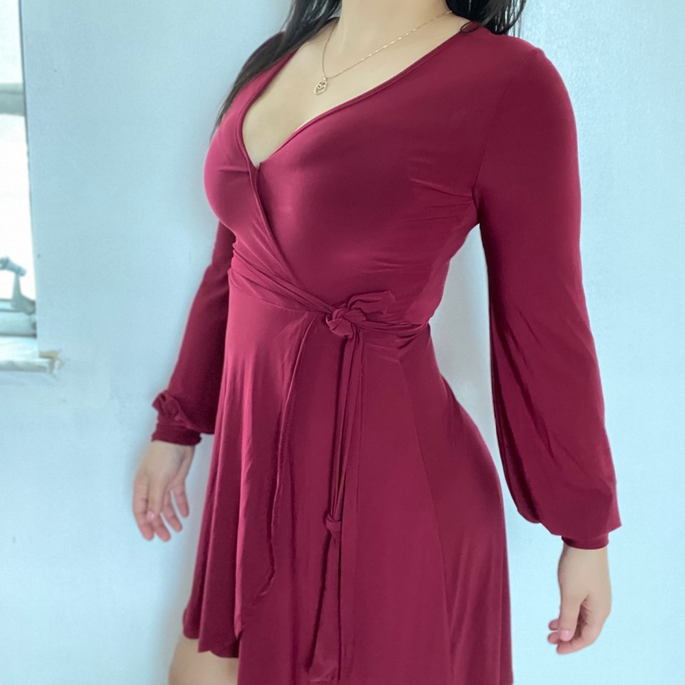 Little Red Knee Length Dress